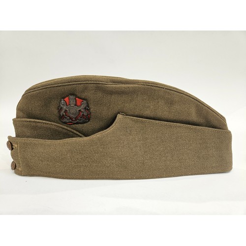 8108 - Four mid century forage caps including Royal Warwickshire, Royal Corps of Signals and Kings Own Regi... 