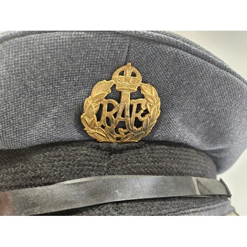 8109 - A quantity of peaked visor caps including WWI re-enactment peaked cap with Norfolk Regiment badge an... 