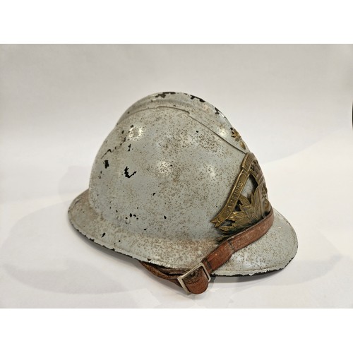 8110 - A 1930s French infantryman's Adrian helmet