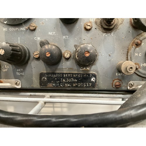 8330 - A WWII or later British Army wireless set no. 62 Mk 2 transceiver