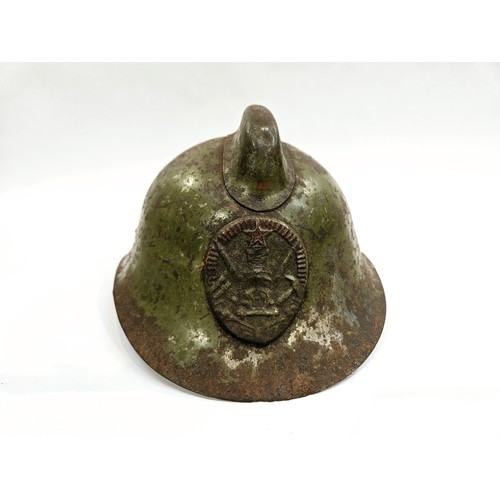 8117 - A WWII Russian fireman's helmet