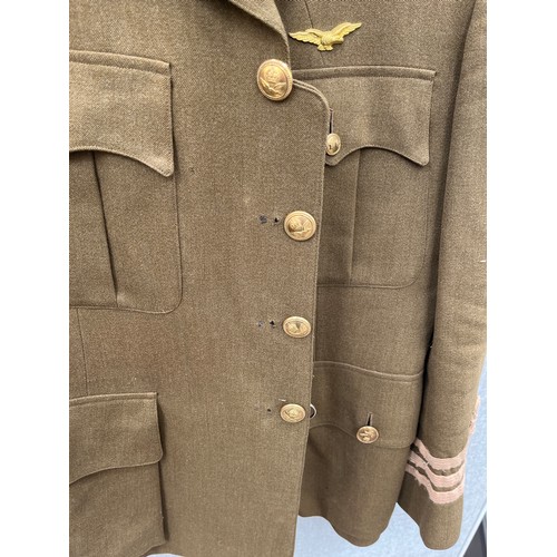 8156 - A service dress jacket presumed to be RNAS, Moss Brothers label, adapted, no visible date