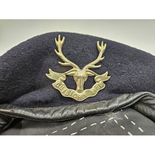 8118 - Five various berets with badges including Army Catering Corps, Royal Marines, Scottish Clan and 1953... 