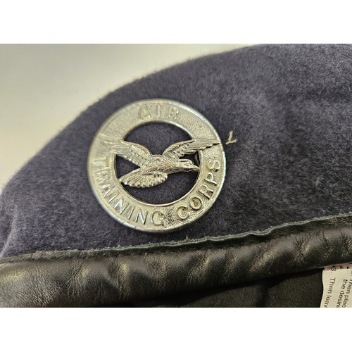 8119 - Six various berets with badges including RAF, Air Training Corps, Para Regiment and Army Air Corps