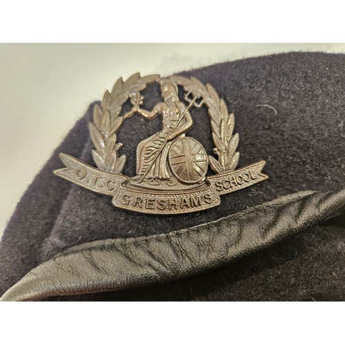 8121 - Five various berets with badges including George crown Army Ordnance, Royal Army Pay Corps, Royal Co... 