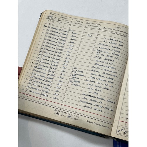 8168 - A collection of ten flying logbooks relating to Wing Commander Gerald William Honey OBE, detailing R... 