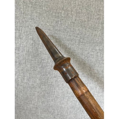 8191 - A Victorian cavalry lance, bamboo shaft, Robert Mole stamped to shaft