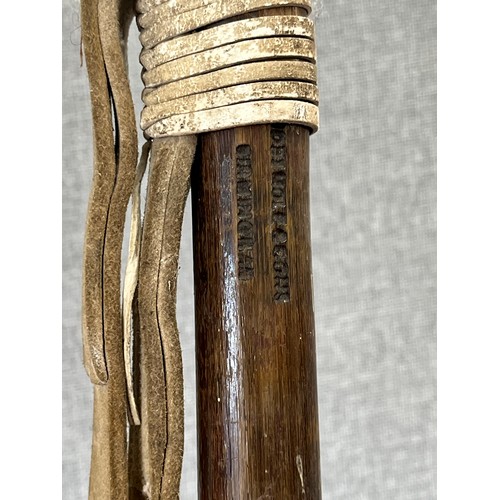 8192 - A Victorian cavalry lance, bamboo shaft, Robert Mole stamped to shaft