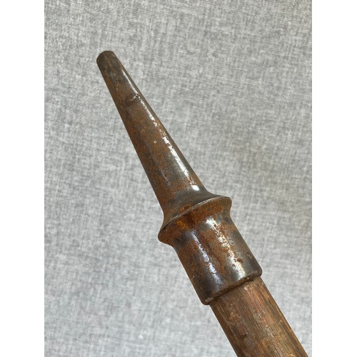 8192 - A Victorian cavalry lance, bamboo shaft, Robert Mole stamped to shaft