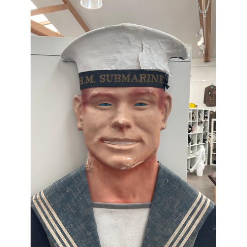 8256 - A wooden sailor cutout with display lectern