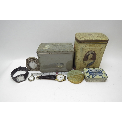 1251 - A box of miscellaneous to include J. Lyons & Co Ltd coronation souvenir Elizabeth II tin, 