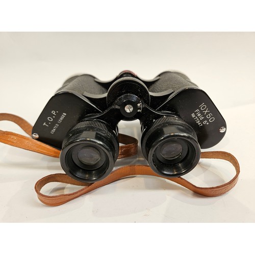 8247 - A pair of Canadian 7x50 military binoculars together with another later pair (2)