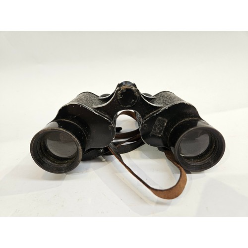 8250 - Two pairs of binoculars with leather cases  (C)