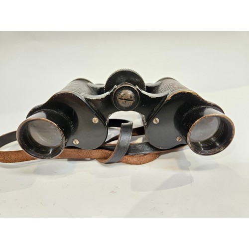 8250 - Two pairs of binoculars with leather cases  (C)