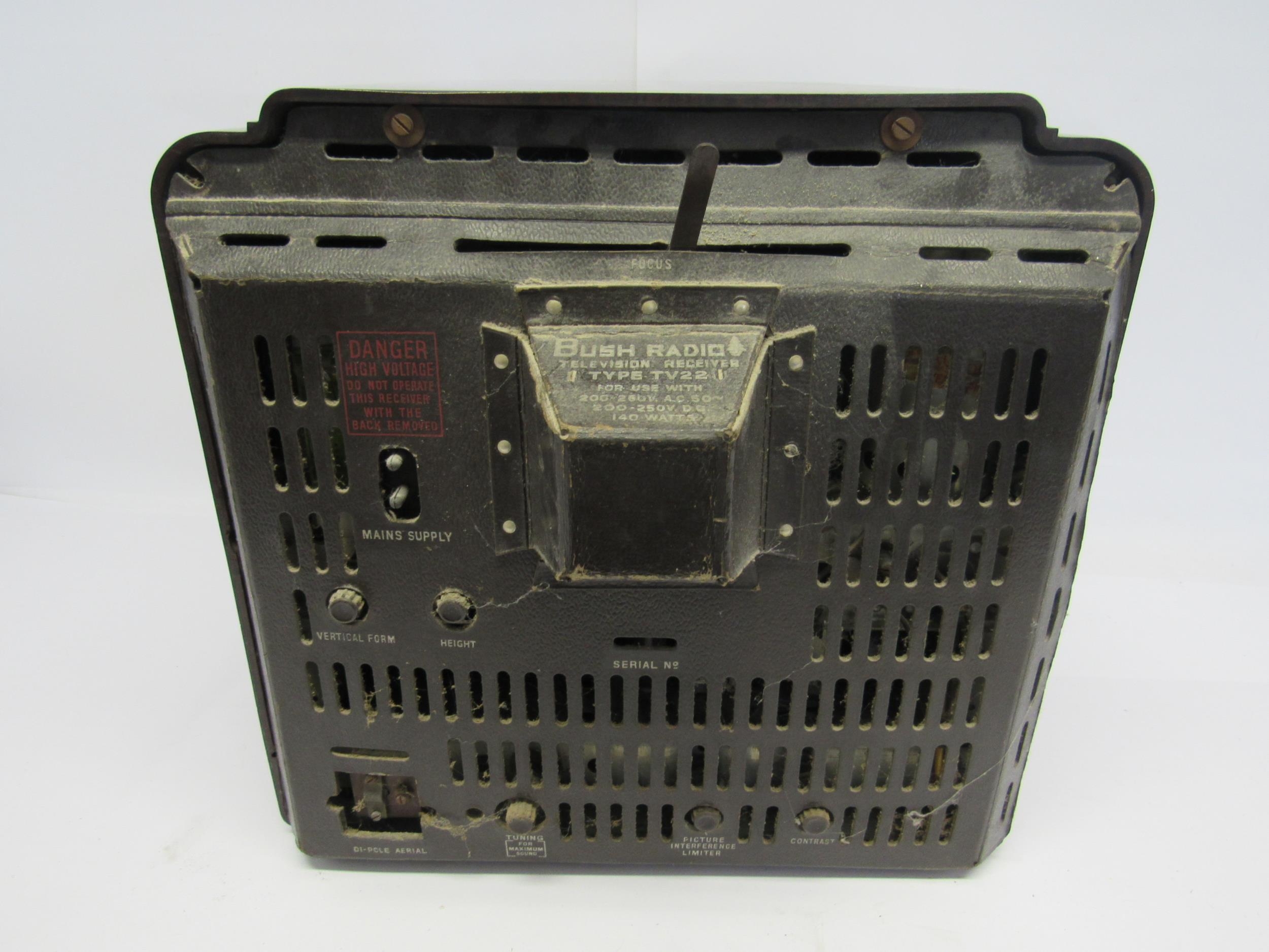 A Bush type TV22 television, 1949-50