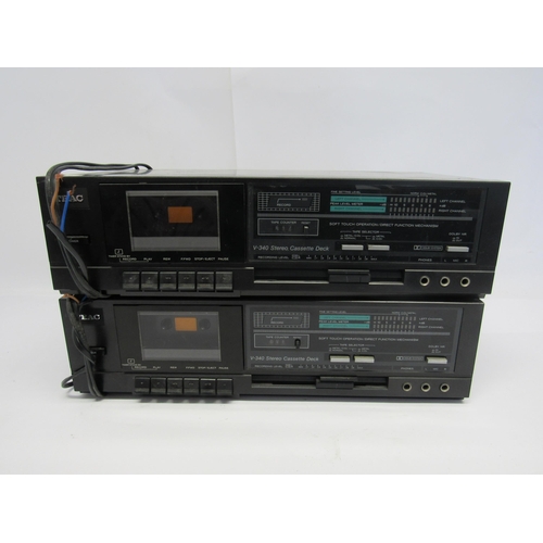 5314 - Two Teac V-340 Stereo Cassette Decks (2)