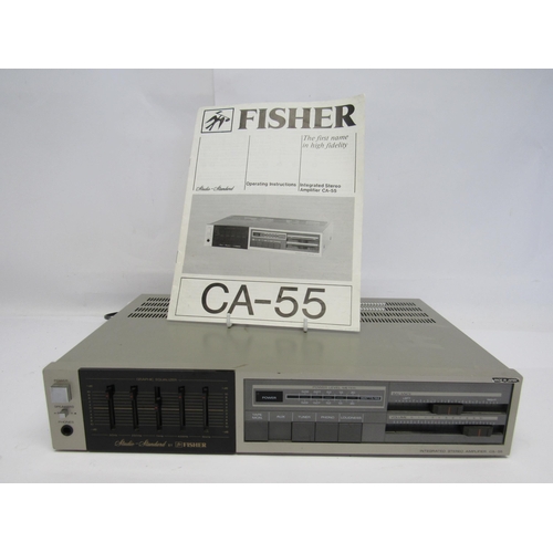 5429 - A Fisher Studio Standard CA-55 stereo amplifier, with manual