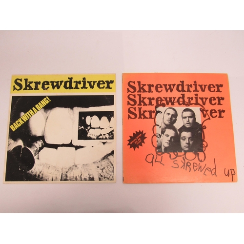 SKREWDRIVER: 'All Skrewed Up' LP in orange sleeve (Chiswick