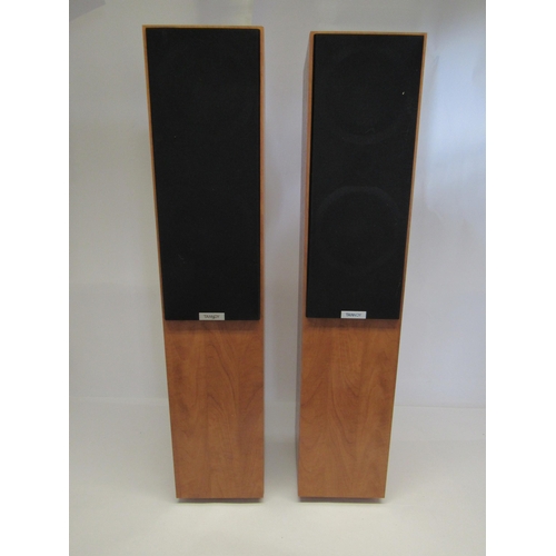 5323 - A pair of Tannoy Mercury V4 cherry wood floorstanding speakers