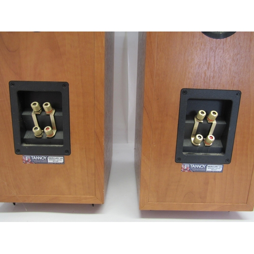 5323 - A pair of Tannoy Mercury V4 cherry wood floorstanding speakers