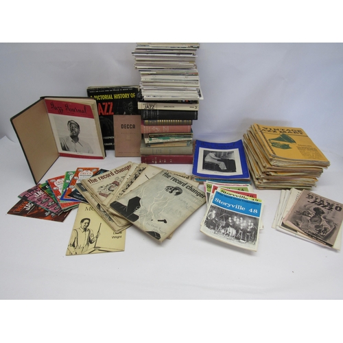 5197 - A good collection of Jazz related books, magazines and ephemera including The Jazz Journal, The Reco... 