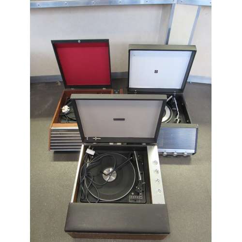 5303 - Three vintage portable record players to include Ferguson, Bush and Ultra (3)