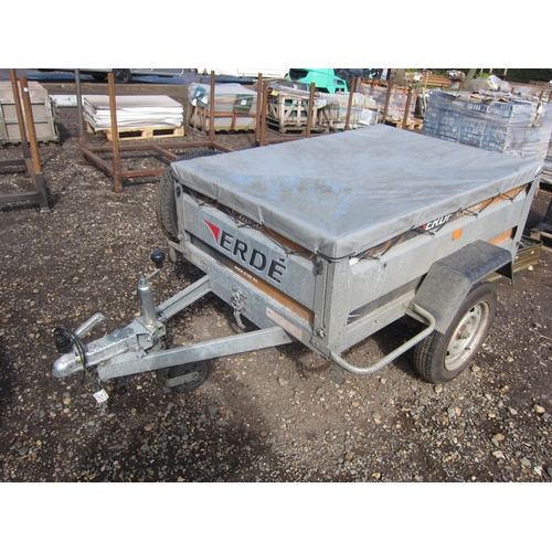 3584 - An Erde Classic tipping trailer with spare wheel