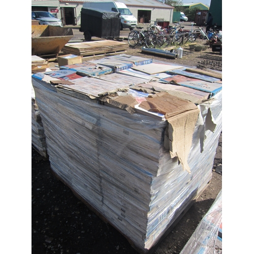 3595 - A pallet of boxed decorative ceramic tiles a/f       (R) £50