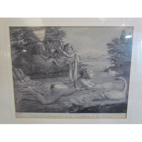 1028 - A framed and glazed engraving by Louis Charles Ruotte after Blaisot - 