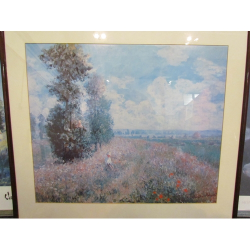 1031 - Four large Claude Monet prints, 