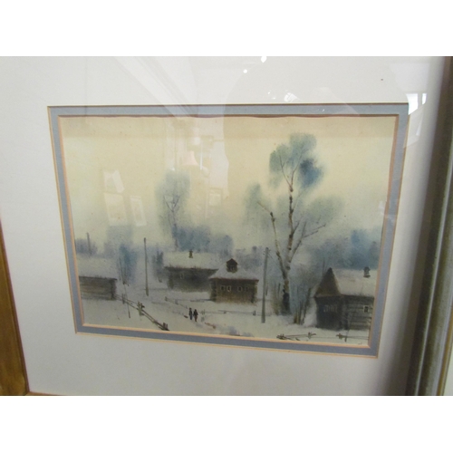 1045 - CYRIL GARMAN: A watercolour depicting sunlight through trees, signed lower right, 17.5cm x 26cm imag... 