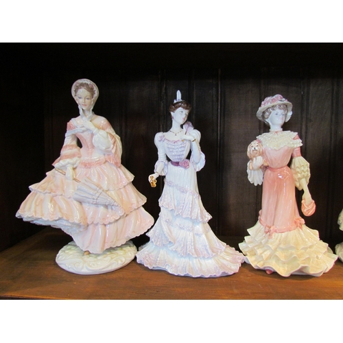 1053 - A collection of porcelain figures including Royal Doulton, Coalport and Royal Worcester (6)