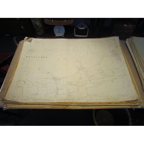 1077 - (Suffolk) Approx. 60 Ordnance Survey large sheet maps, scale 1/2500 25 inches to a mile, Suffolk inc... 