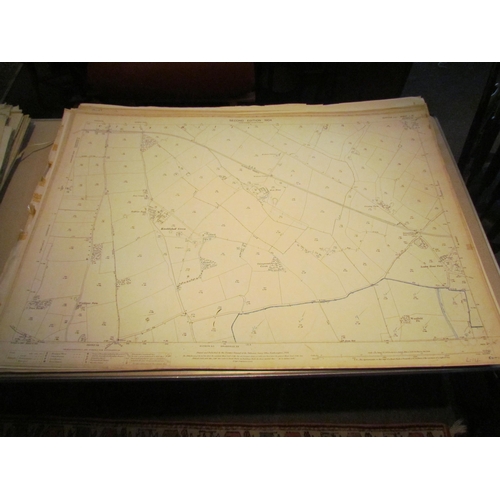 1078 - (Suffolk) Approx. 60 Ordnance Survey large sheet maps, scale 1/2500 25 inches to a mile, Rattlesden ... 