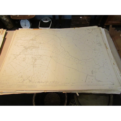 1079 - (Suffolk) Approx. 60 Ordnance Survey large sheet maps, scale 1/2500 25 inches to a mile, Suffolk inc... 