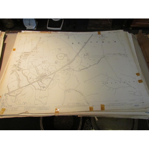 1079 - (Suffolk) Approx. 60 Ordnance Survey large sheet maps, scale 1/2500 25 inches to a mile, Suffolk inc... 