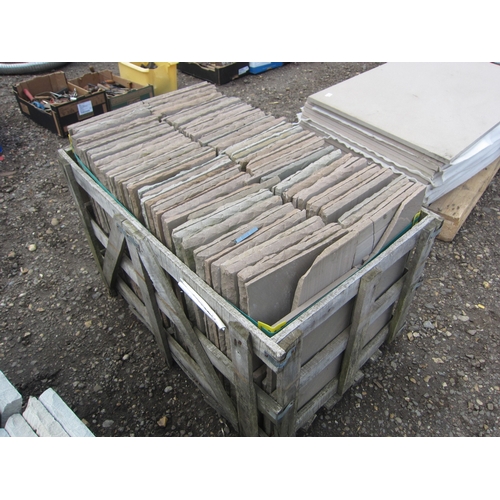 3616 - A pallet of sandstone slabs