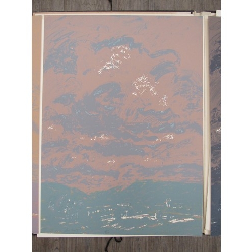 6062 - RICHARD UPTON (b.1931) 'River Road' - A folio suite of three lithographs in celebration of Stanley K... 
