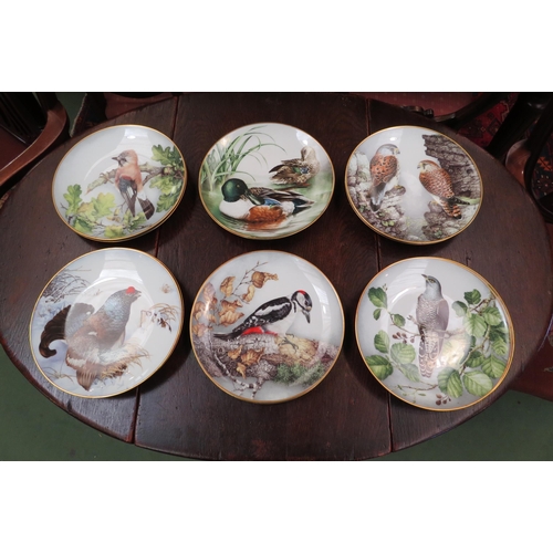 4099 - Twelve Franklin Porcelain collectors plates each depicting bird specimens to include 