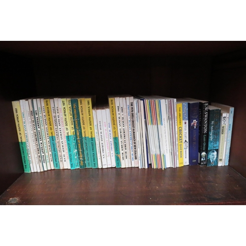 4122 - A large collection of various cricket related books