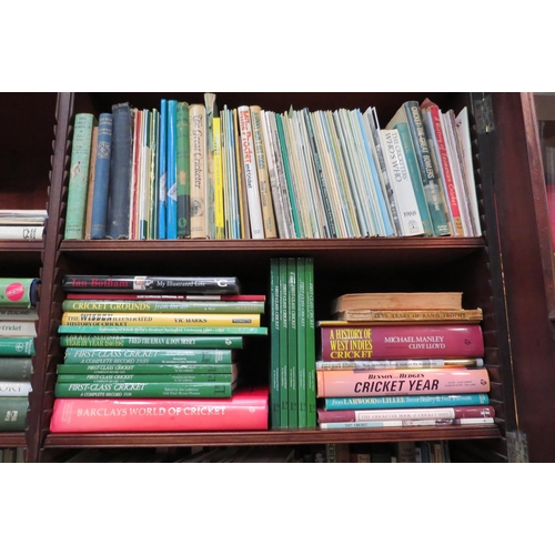 4122 - A large collection of various cricket related books