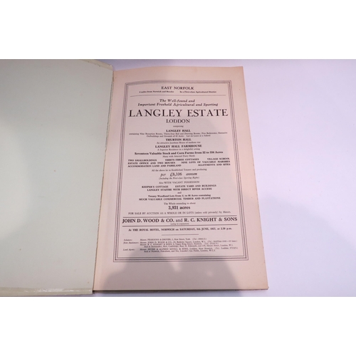 4128 - Estate particulars for Langley estate sale 1957