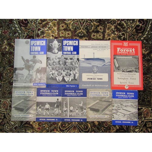 4212 - A collection of Ipswich Town FC football programmes circa 1959 - 1984