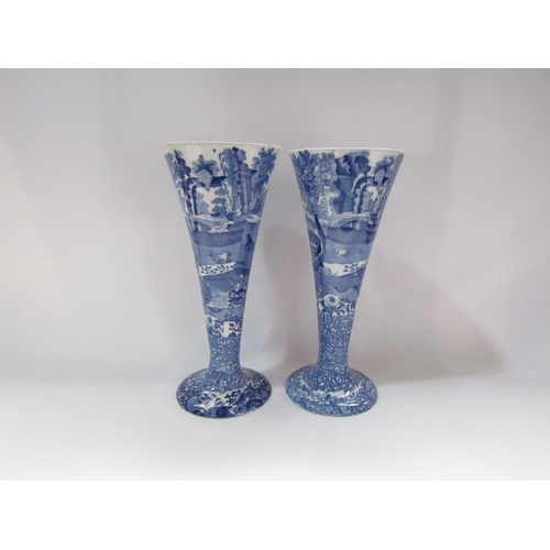 4230 - A pair of Spode Italian trumpet vases