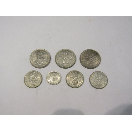 4326 - A tub of various coins of George VI plus tokens, reproduction coins and counters from George III to ... 