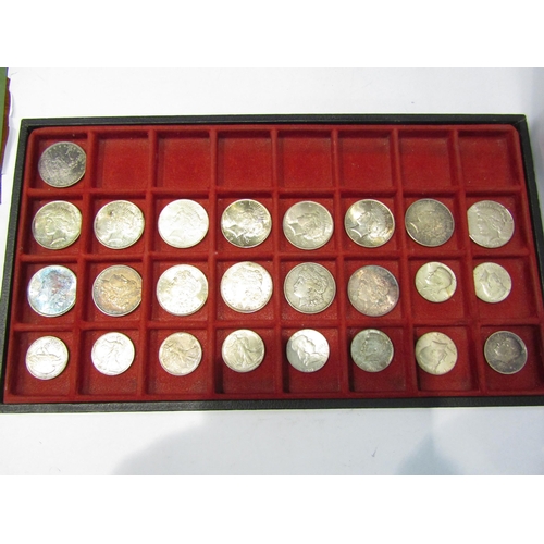 4342 - American coinage, white metal and copper from 1877 - 1990's, dollars to 1 cent