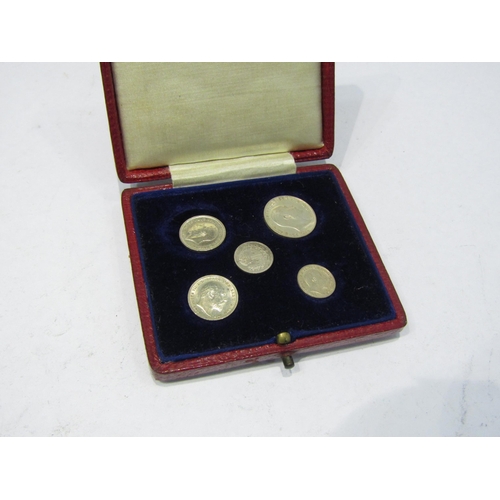 4359 - A collection of Maundy coins of Edward VII and a George V, 1903/4 and 1917, all in a 1905 Maundy Box