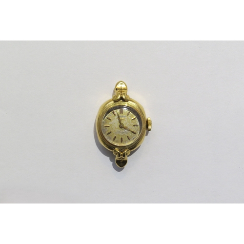 8136 - A circa 1940s Longines 18k gold cased ladies wristwatch (no strap) movement marked longines, 12.4g g... 