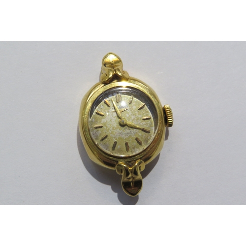 8136 - A circa 1940s Longines 18k gold cased ladies wristwatch (no strap) movement marked longines, 12.4g g... 