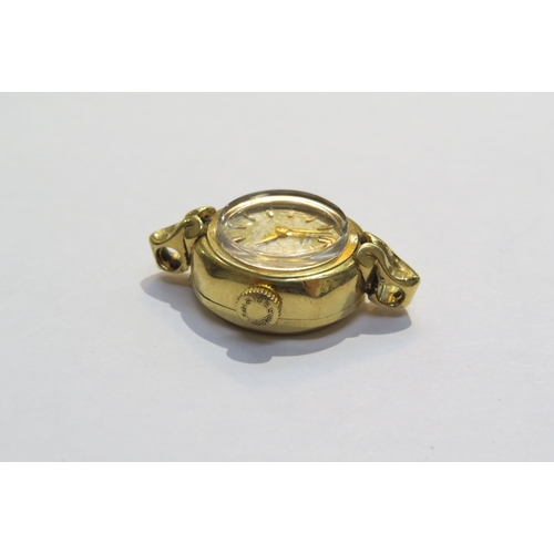 8136 - A circa 1940s Longines 18k gold cased ladies wristwatch (no strap) movement marked longines, 12.4g g... 